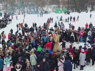 Масленица, кадр из видео