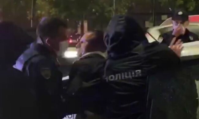 Затримання Шевчука, скріншот: YouTube