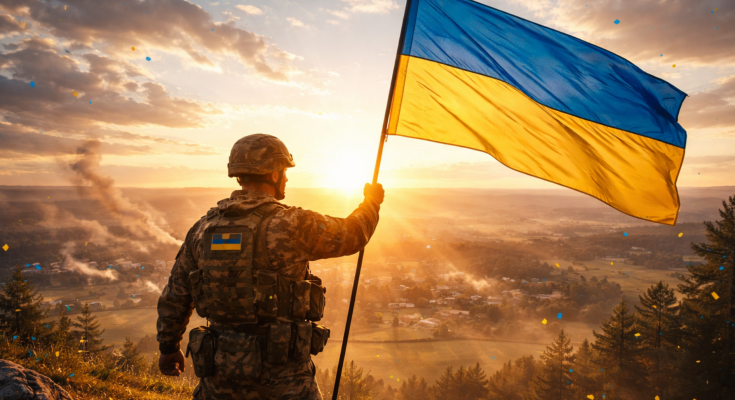 Флаг Украины, военный, победа, изображение: Знай.ua