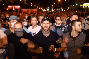 Протесты в Беларуси, фото: youtube