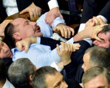 Как дерутся украинские депутаты: свежее видео