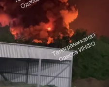Попадания в Новую Почту в Одессе, кадр из видео
