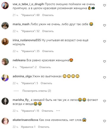 Коментарі на пост зі сторінки "spletnik" в Instagram