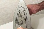 Чистка утюга, скриншот: YouTube