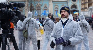 Нацкорпус під ВР, скріншот: Телеграм