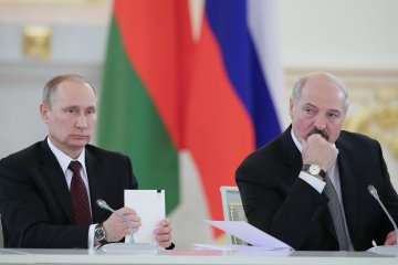 Олександр Лукашенко і Володимир Путін