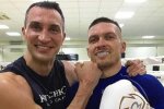 Олександр Усик та Володимир Кличко