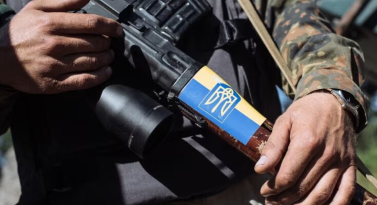 Воин ВСУ, скрин с YouTube