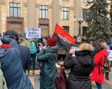 Сутички під ОДА в Харкові, фото: Харьков Салтовка