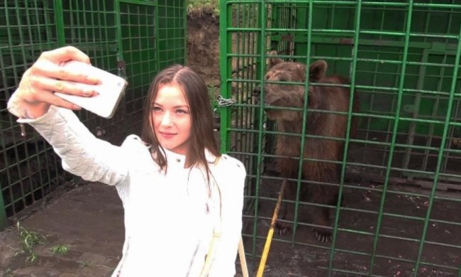 Россияне ради селфи обнимаются с медведями