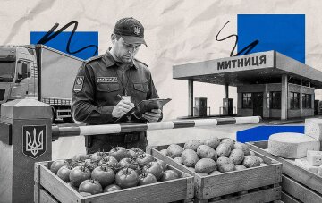 Ілюстрація: імпорт продуктів до України, митний контроль