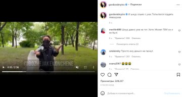 Скриншот из Instagram, Дмитрий Гордон