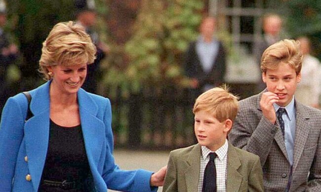 Принцеса Діана, Вільямм і Гаррі: фото з вільних джерел