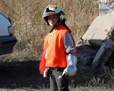 Украинские дети научились тушить пожар (фото)