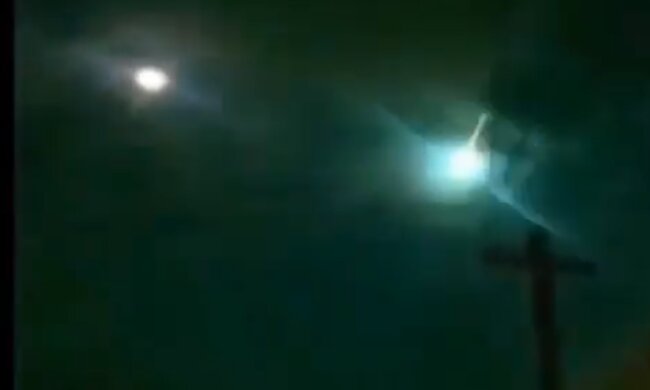 Метеорит на Кубе, кадр из видео