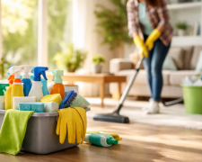 Уборка, изображение: Знай.ua