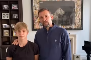 Андрей Шевченко с сыном, скриншот: Instagram