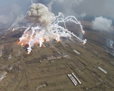 пожар на военном складе