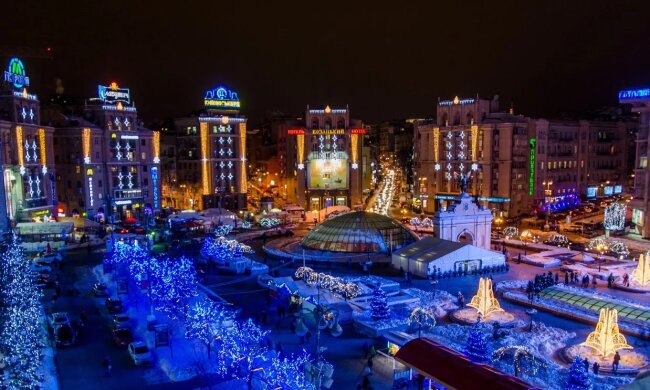 Новогодняя иллюминация в Киеве, Факты