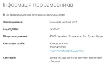 Тендер на закупівлю бруківки, скріншот