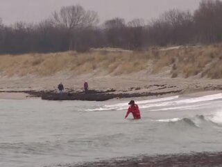 Добыча янтаря, скрин из видео