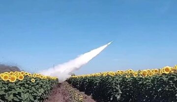 Вистріл з HIMARS. Фото: скриншот Telegram