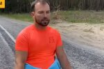 Украинец, преодолевший марафон на инвалидной коляске, скриншот: Facebook