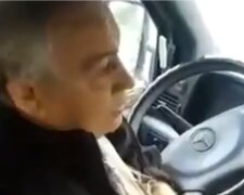 Скандал в маршрутке, кадр из видео