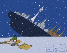 Карикатурист Йолкін посміявся над комунальниками в Москві (фото)