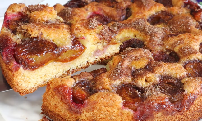 Сливовый пирог, кадр из видео