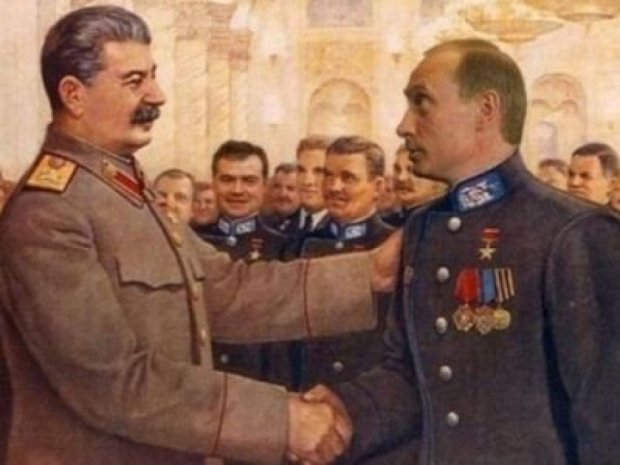 Художники помогли Сталину и Путину стать героями выборов (фото)