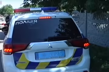 машина поліції, скріншот з відео