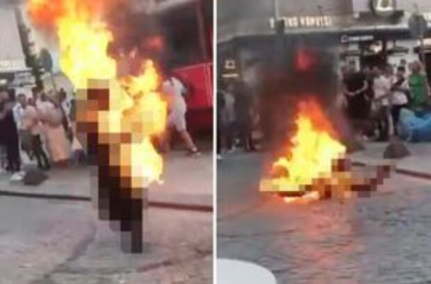 Чоловік підпалив себе в центрі міста