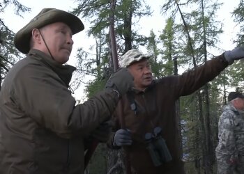 Скрін, відео YouTube Путін і Шойгу