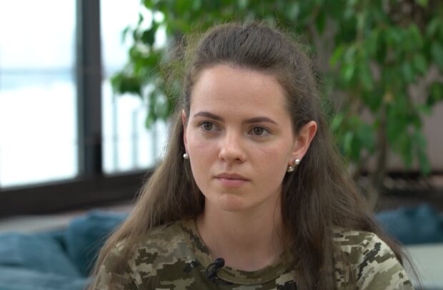 Волонтер Ярина Гордиенко. Фото: скрин видео