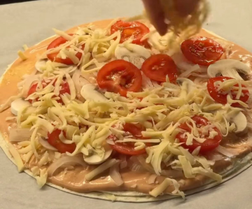 Піца з лавашу: фото скрін рецепту