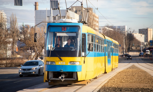 Ремонт трамвайних колій у Києві