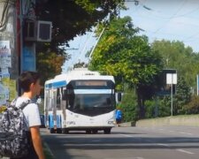 тролейбус, Дніпро, скріншот з відео