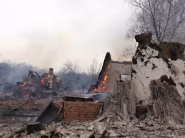 Опять сгорело полсела в Черниговской области