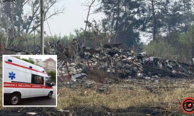 Наслідки вибуху у Піщанці на Дніпропетровщині
