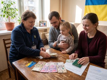 виплати допомога сім'я гроші гривні