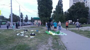 Харківська автоледі знесла намет Зеленського разом з людьми: Зайцева перед очима