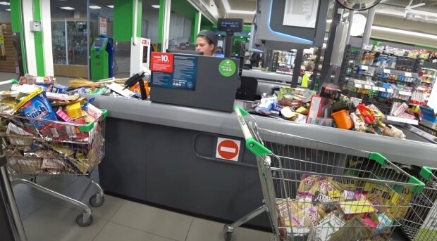 супермаркет, скріншот з відео