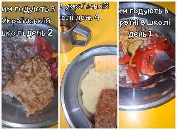 Посуд у шкільній їдальні, кадри з відео