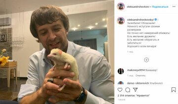 Публікація Олександра Шовковського, скріншот: Instagram