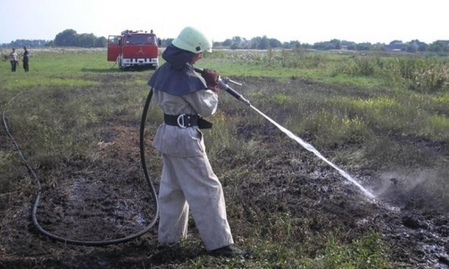 Під Полтавою тліє більше 90 га торфовищ