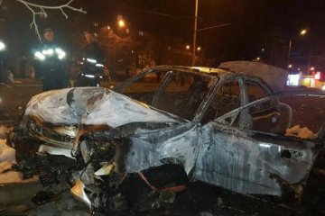 Украинский политик сгорел заживо после ДТП