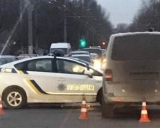 П'яний водій протаранив авто копів в Одесі