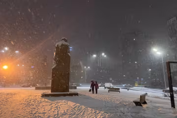 Киев засыпало снегом, фото: Знай.иа