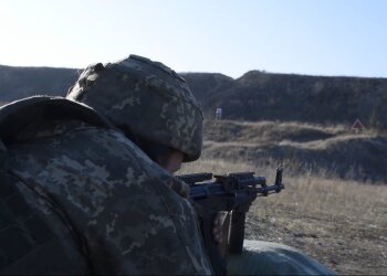 украинский воин, скрин с видео ООС